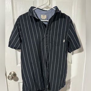 Men’s Small Vans Casual Button Up Short Sleeve